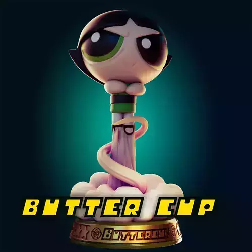 18 ADULT Buttercup Figure Model Diorama 3D print model