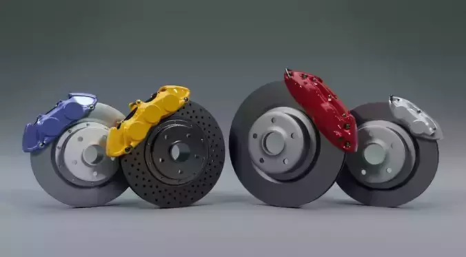 Disc brake pack 3D Model Collection