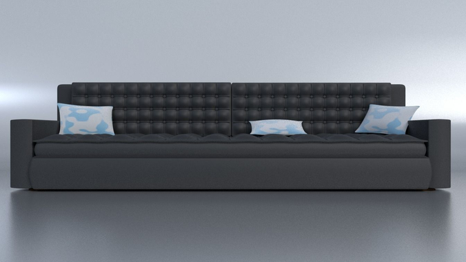 Long Sofa 3D model