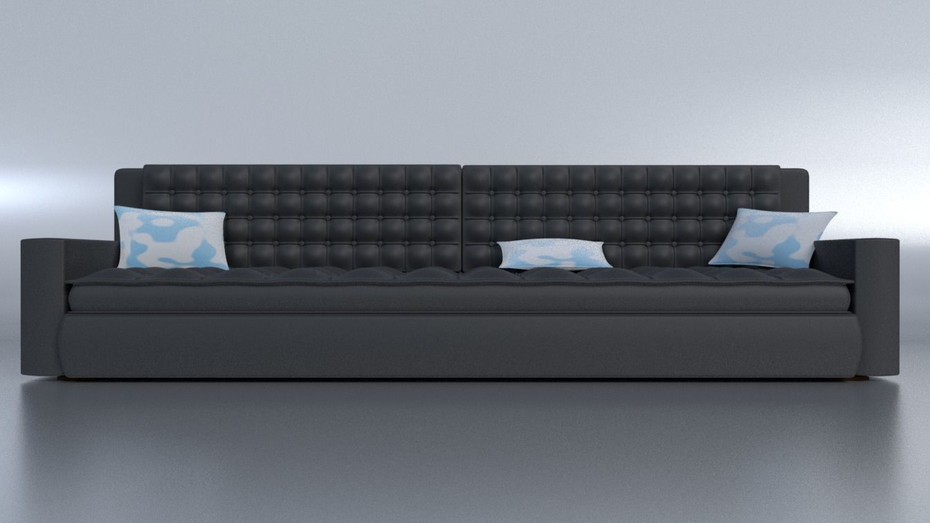 Long Sofa 3D model_0