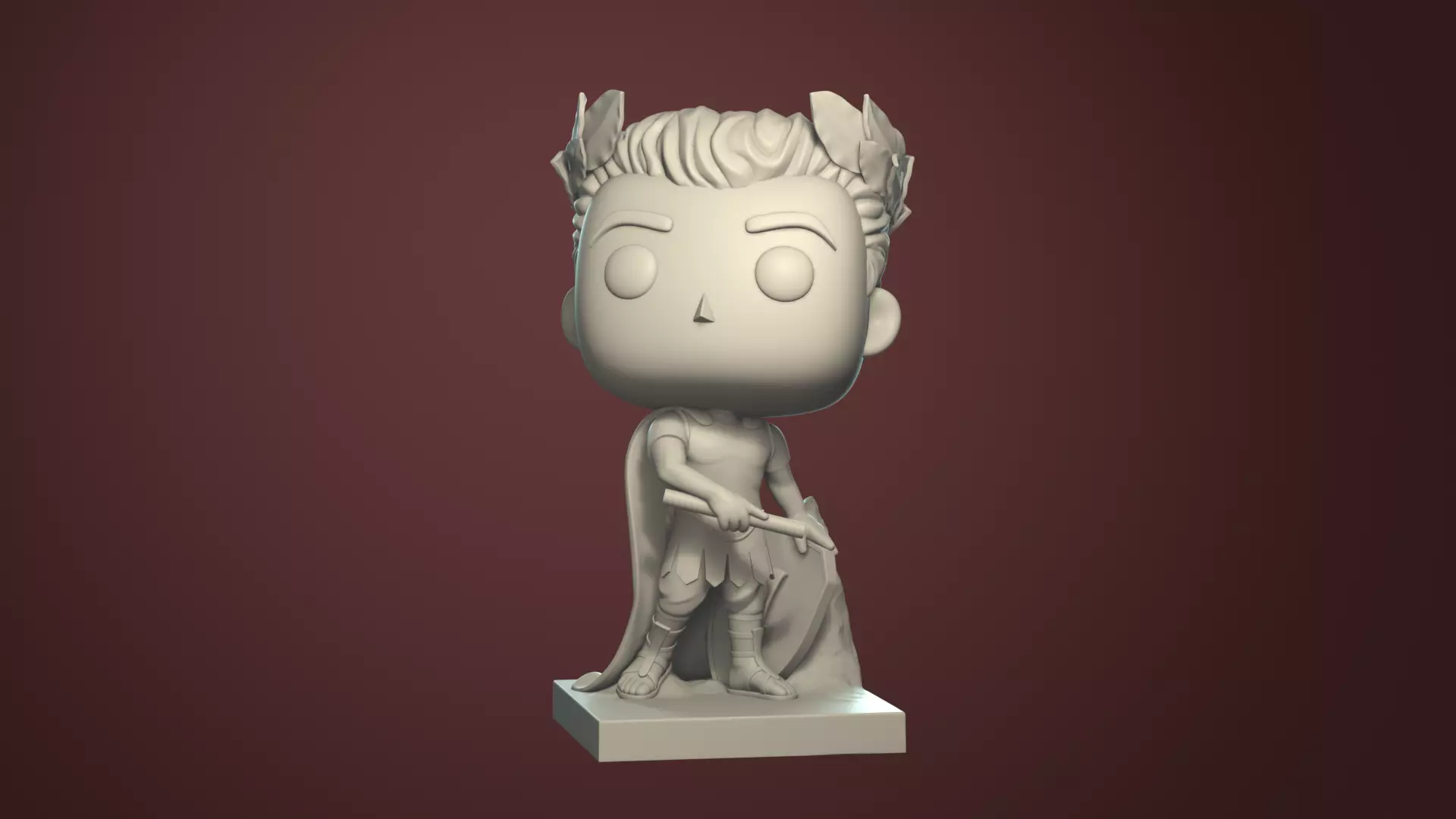 Gaius Julius Caesar Bobblehead Printable Figurine 3D print model_0