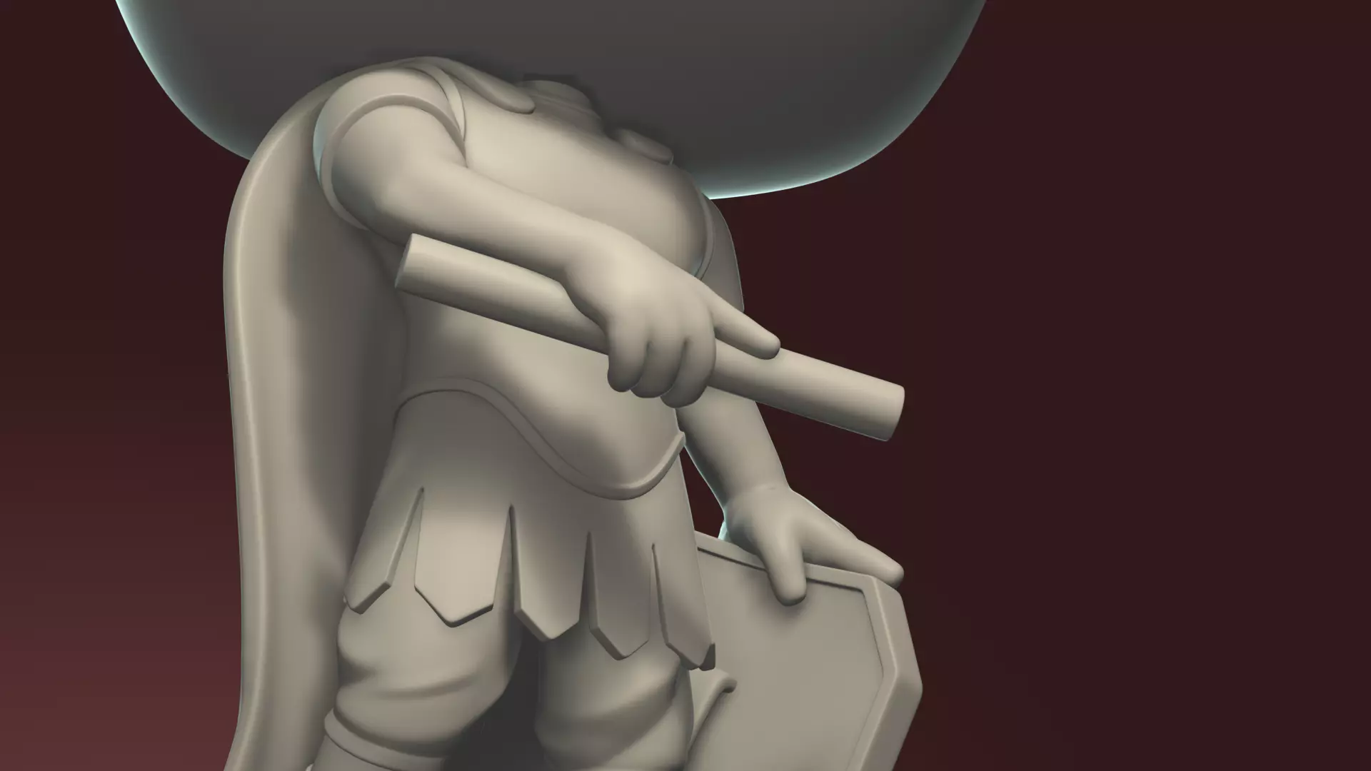 Gaius Julius Caesar Bobblehead Printable Figurine 3D print model_7