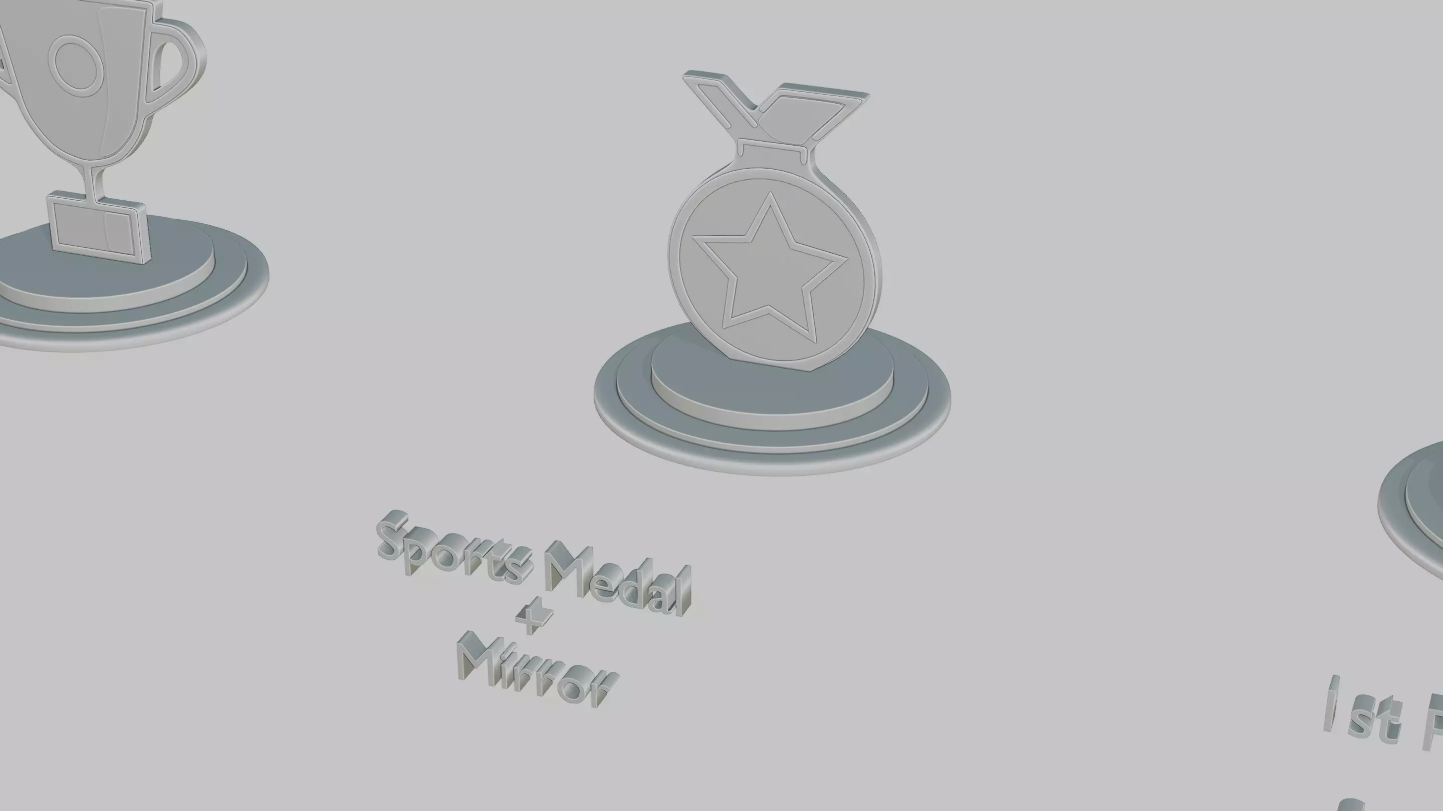 Emoji Statues Medals Collection 3D print model_5