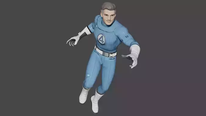 Reed Richards Low-poly 3D model