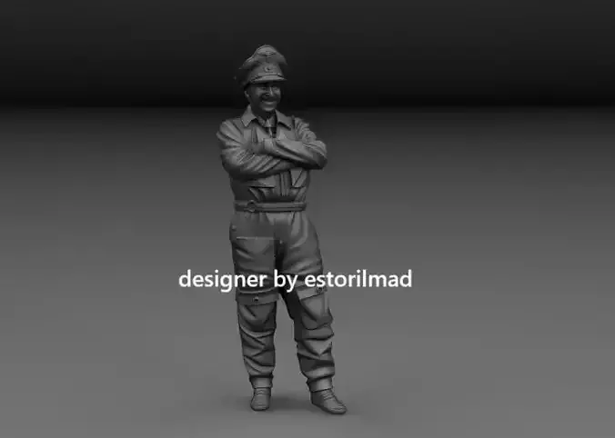 WW2 GERMAN LUFTWAFFE PILOT v2 3D print model