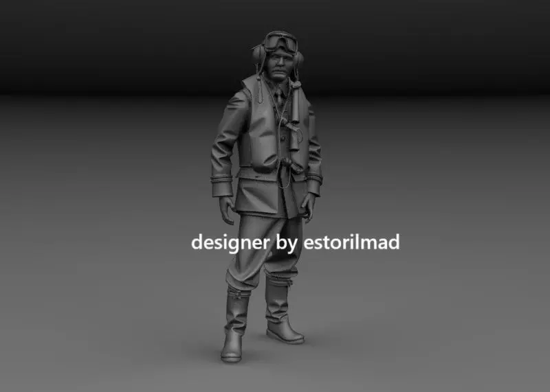 WW2 BRITISH RAF PILOT v1 3D print model_0