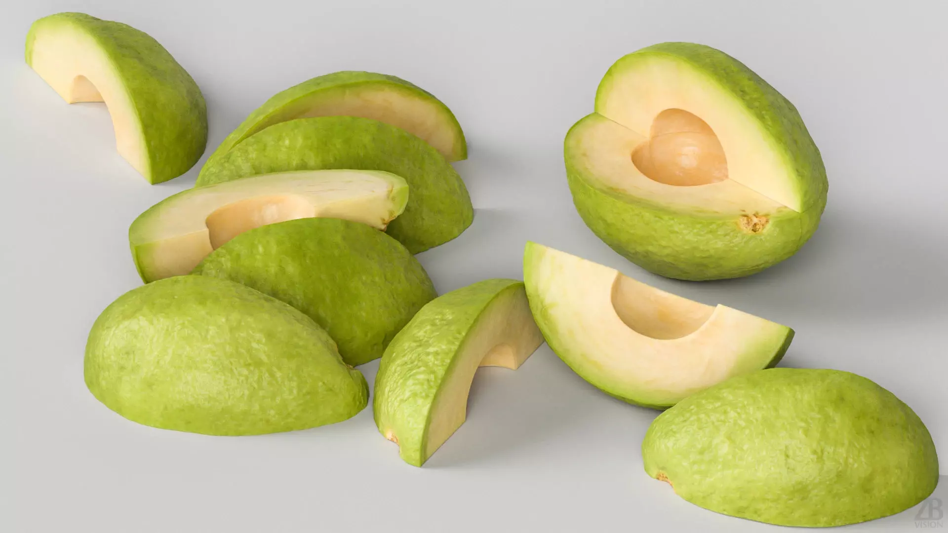 Avocado 3D model_2