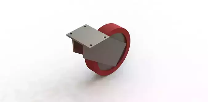 Roda de Borracha Novex R414 BFS Rubber Wheel 3D model