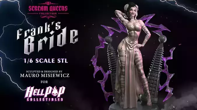Scream Queens Frank s Bride  STL Printable 3D model