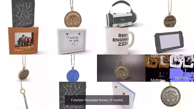 Futuristic Nostalgia Series 3D Model Collection