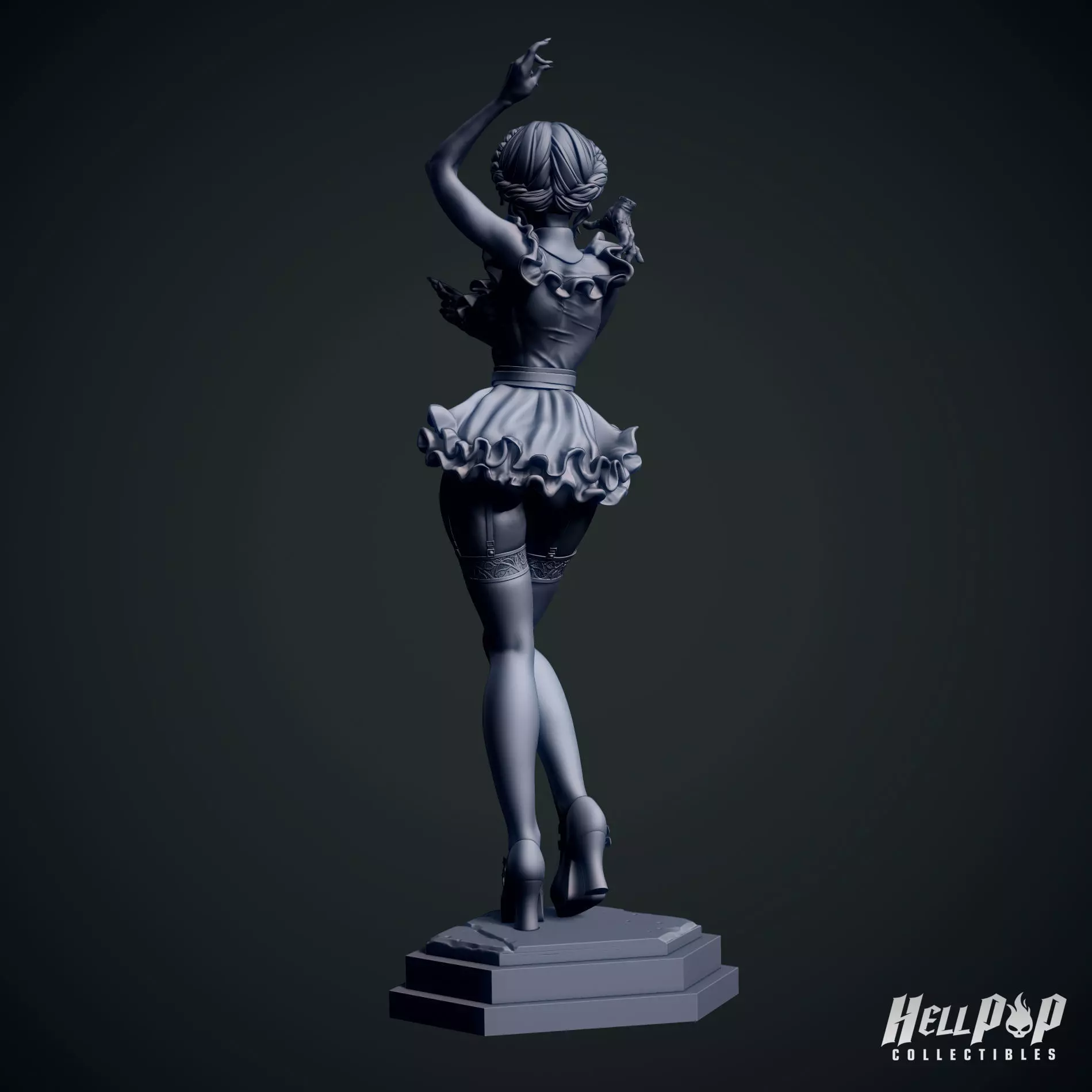 Scream Queens Wednesday STL Printable 3D model 3D model_11