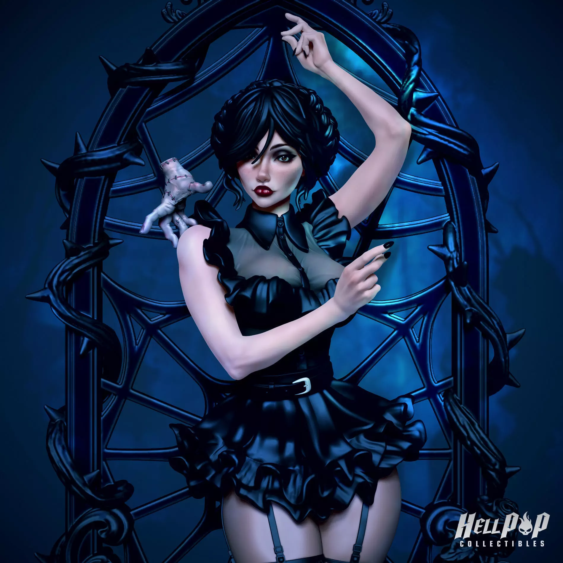 Scream Queens Wednesday STL Printable 3D model 3D model_2