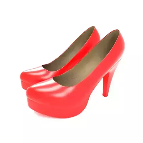 red hi heel