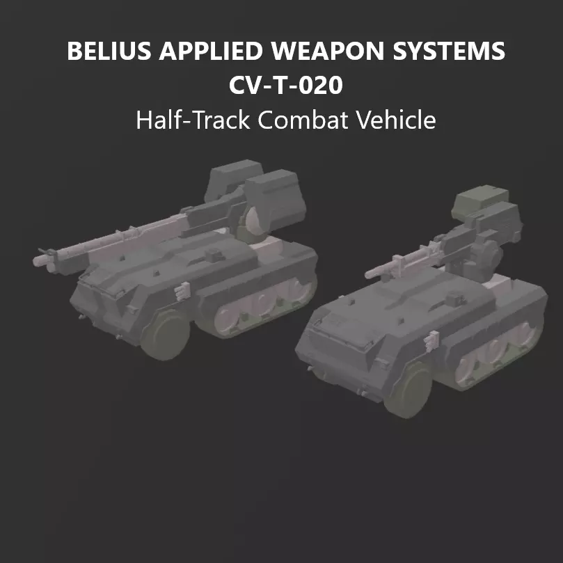 CV-T-020 BAWS Combat Vehicle Model Kit Armored Core 6 3D print model