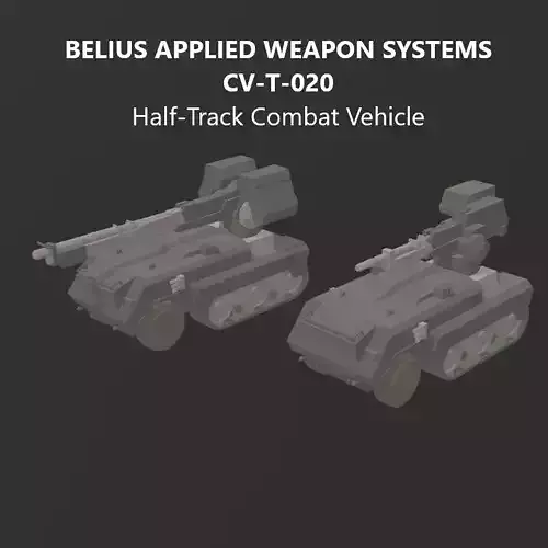 CV-T-020 BAWS Combat Vehicle Model Kit Armored Core 6 3D print model