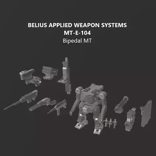 MT-E-104 BAWS Bipedal MT Model Kit  Armored Core 6 3D print model
