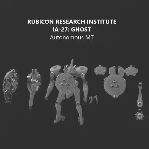 IA-27 Ghost Model Kit Armored Core 6 3D print model