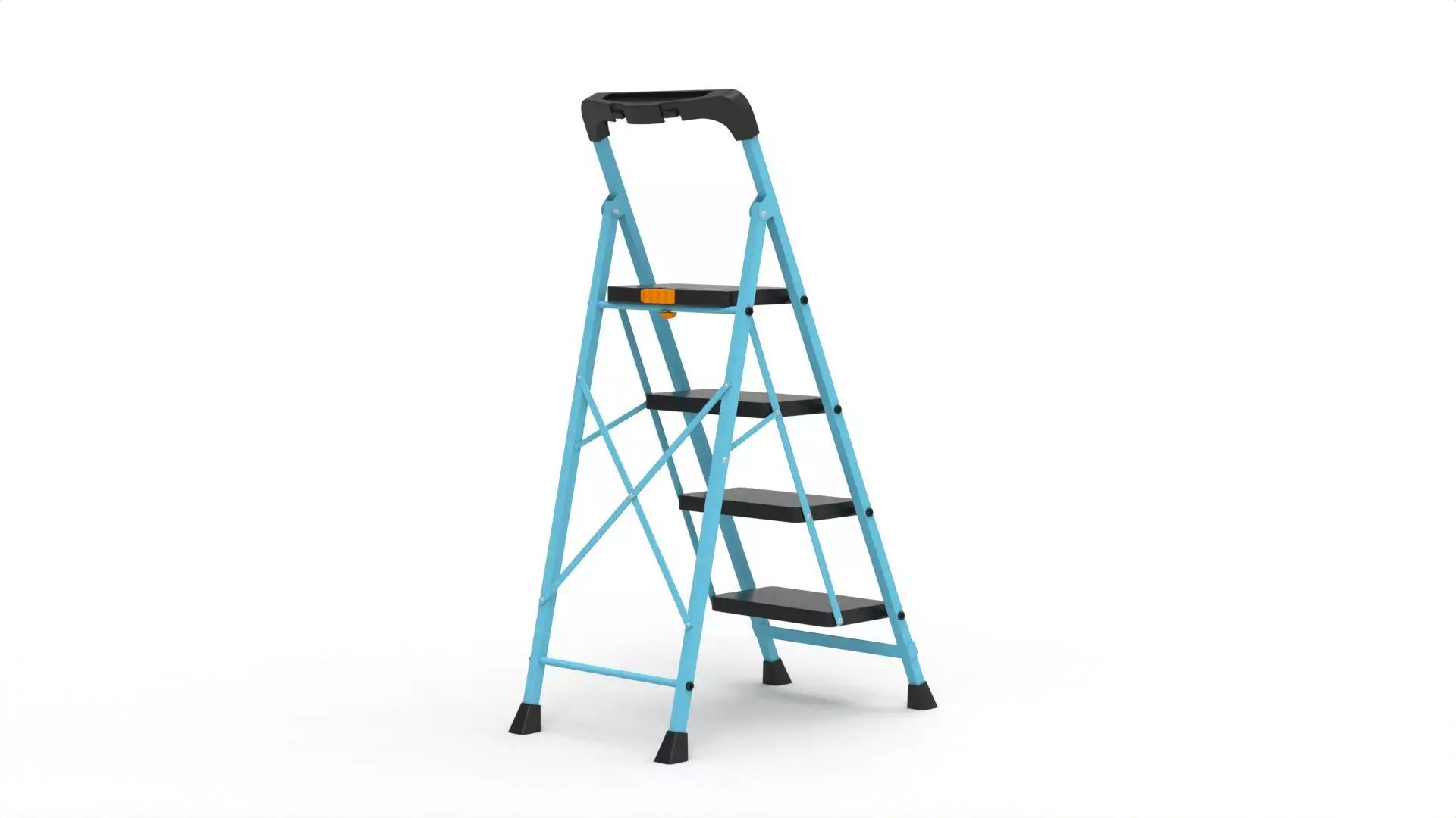 Foldable Step Ladder 3D model_4