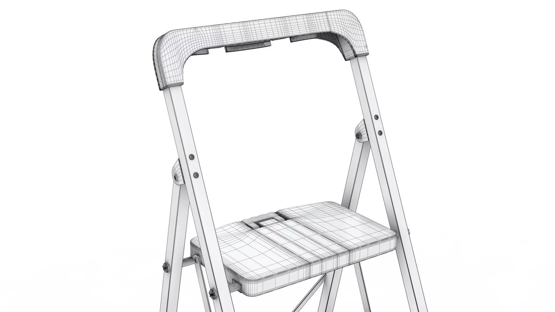 Foldable Step Ladder 3D model_11