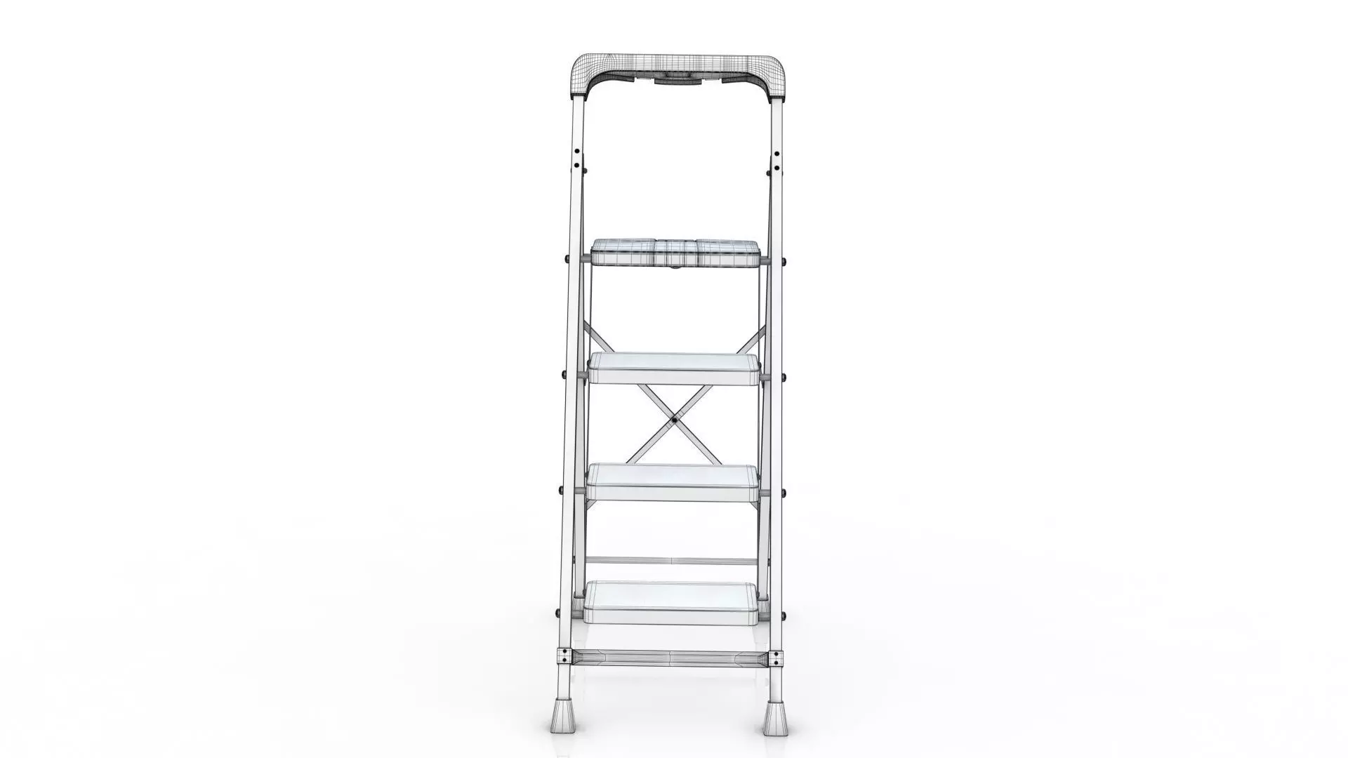 Foldable Step Ladder 3D model_12