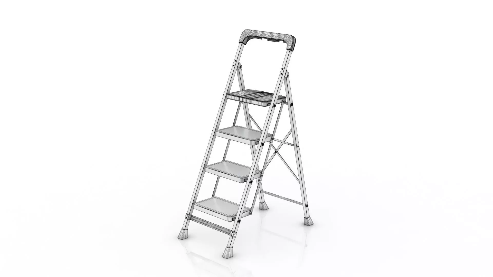 Foldable Step Ladder 3D model_13