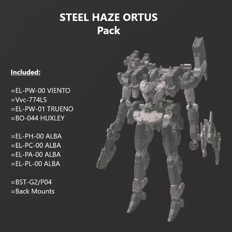 V IV Rusty STEEL HAZE ORTUS 30 Minutes Missions Armored Core 6 3D print model_0