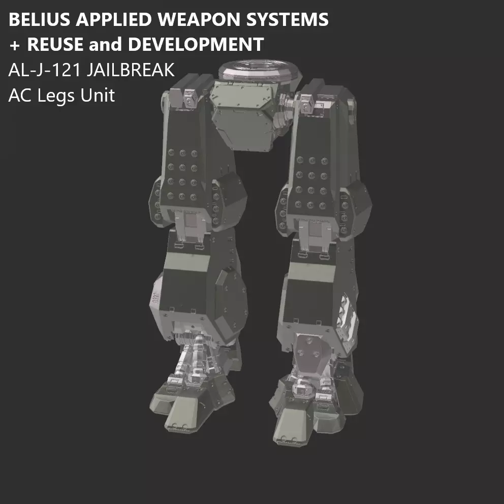 30MM AX-J-12X RC JAILBREAK AC Frame Pack Armored Core 6 3D print model_4