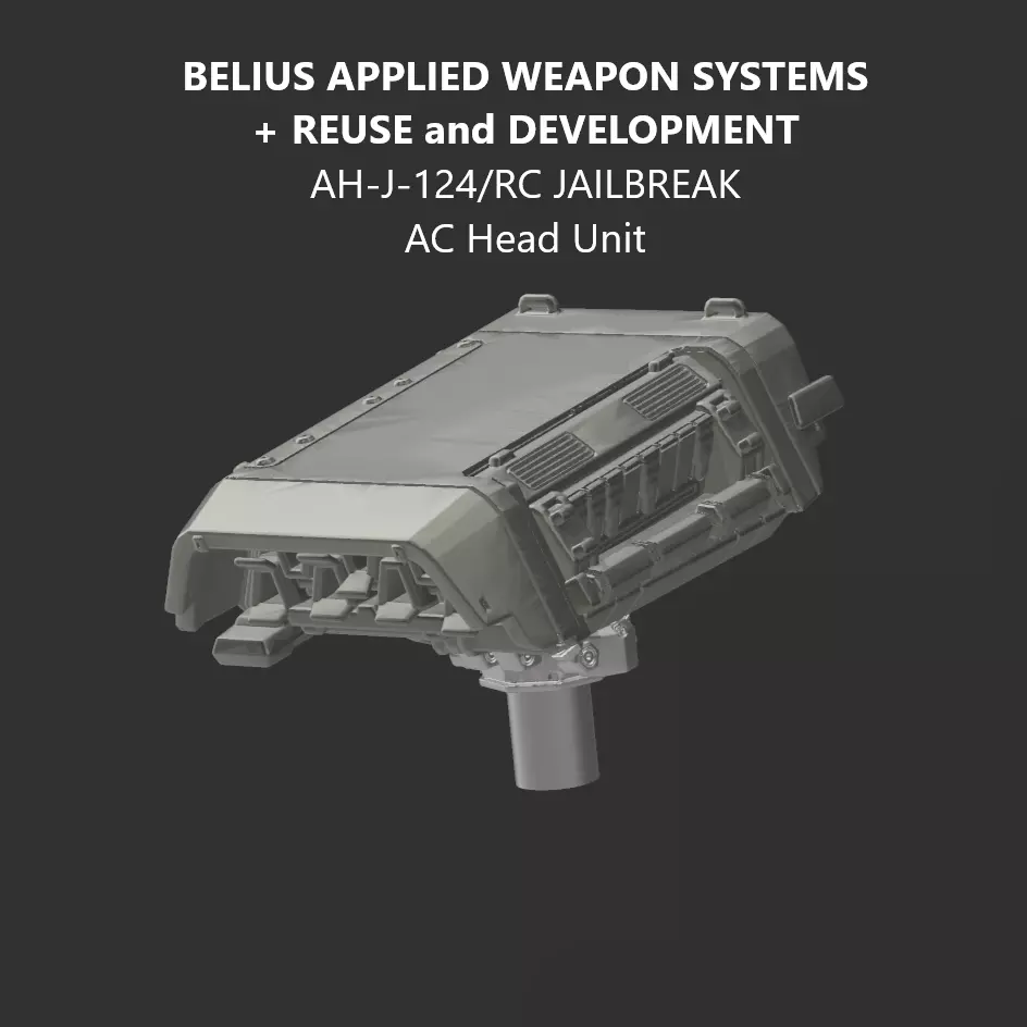 30MM AX-J-12X RC JAILBREAK AC Frame Pack Armored Core 6 3D print model_1