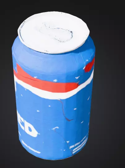 off-brand american president soft drink Low-poly 3D model_2