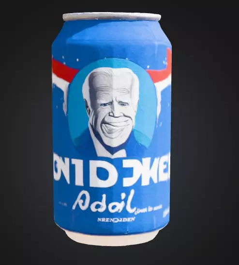 off-brand american president soft drink Low-poly 3D model_0