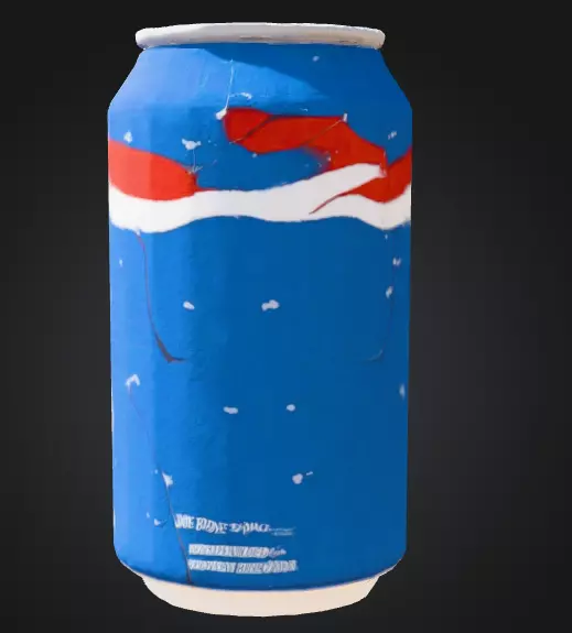 off-brand american president soft drink Low-poly 3D model_5