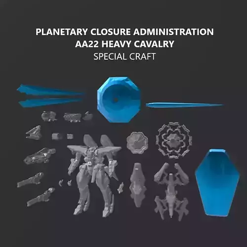 AA22 HEAVY CAVALRY Model Kit Armored Core 6 30MM Scale 3D print model