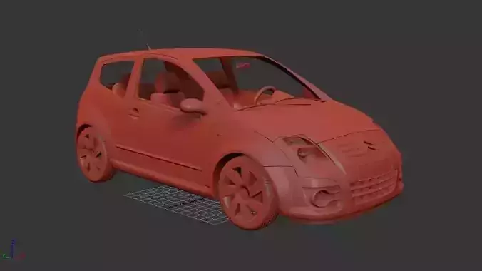 Citroen C2 2009 3D print model