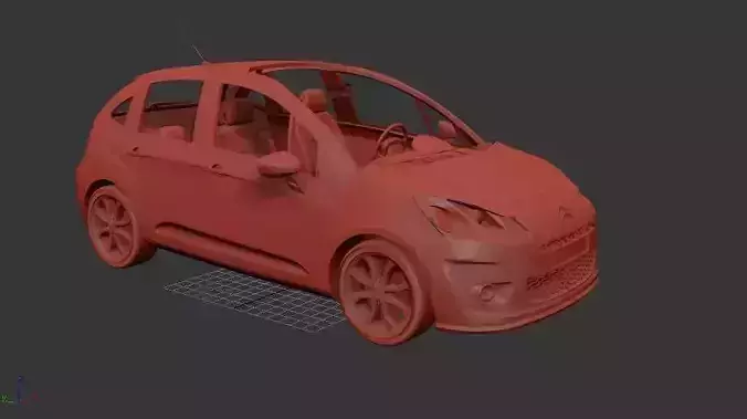 Citroen C3 2010 3D print model