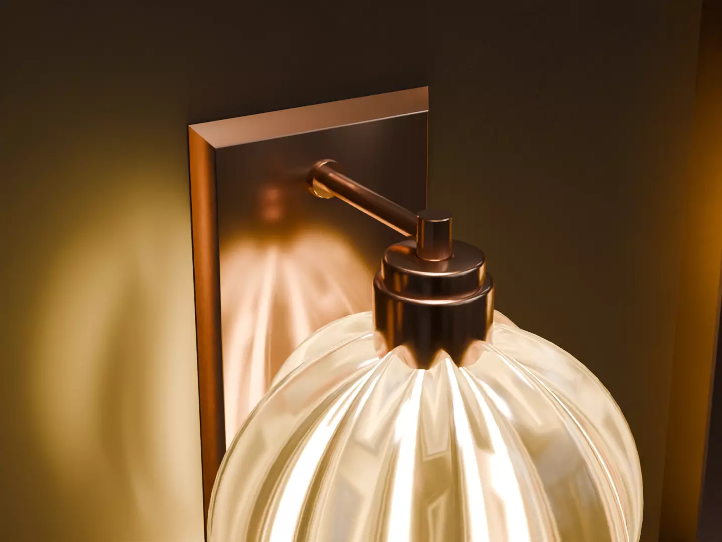 Elegant Wall Mirror and Sconce Set Luxury Decorative 3D Models  3D model_1