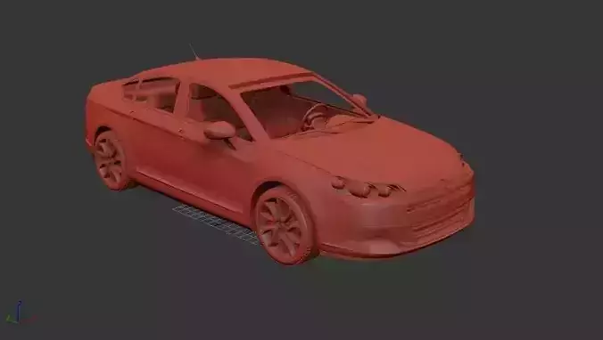 Citroen C5 Saloon 2009 3D print model