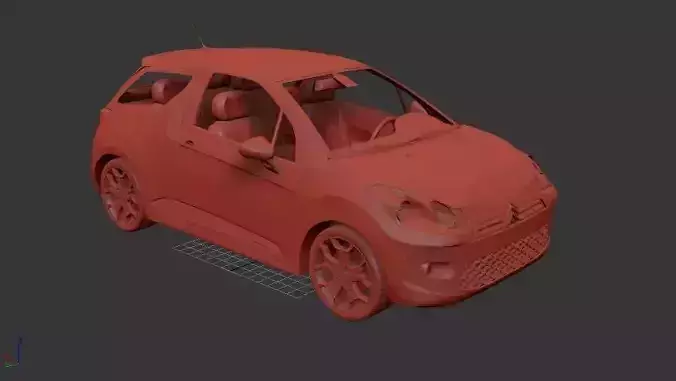 Citroen DS3 2011 3D print model