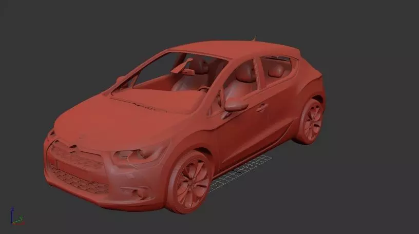 Citroen DS4 2012 3D print model_1