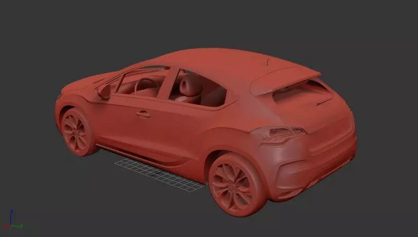 Citroen DS4 2012 3D print model_2