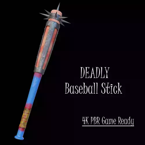 Deadly Baseball Stick Melee Weapon - 4K Game Ready