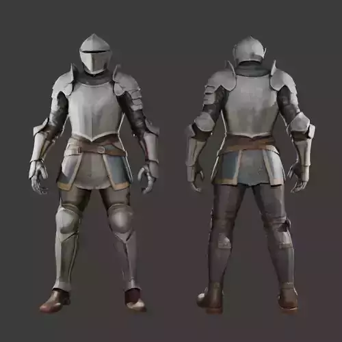 Knight in Shining Armor 3D model