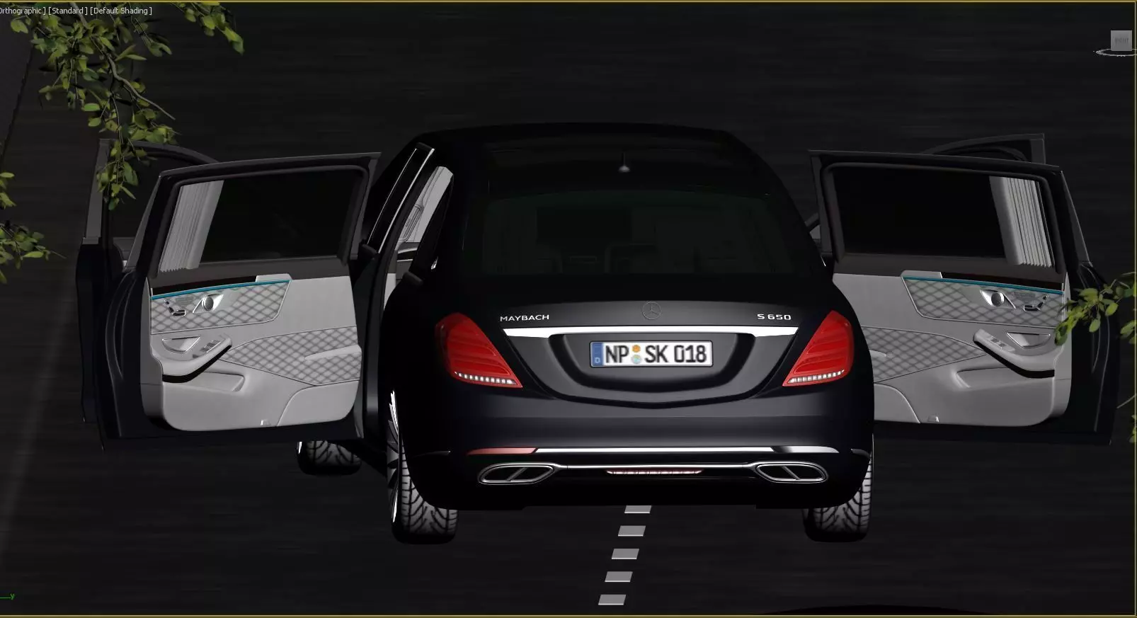 Mercedes Benz S650Pullman Maybach 3D print model_19