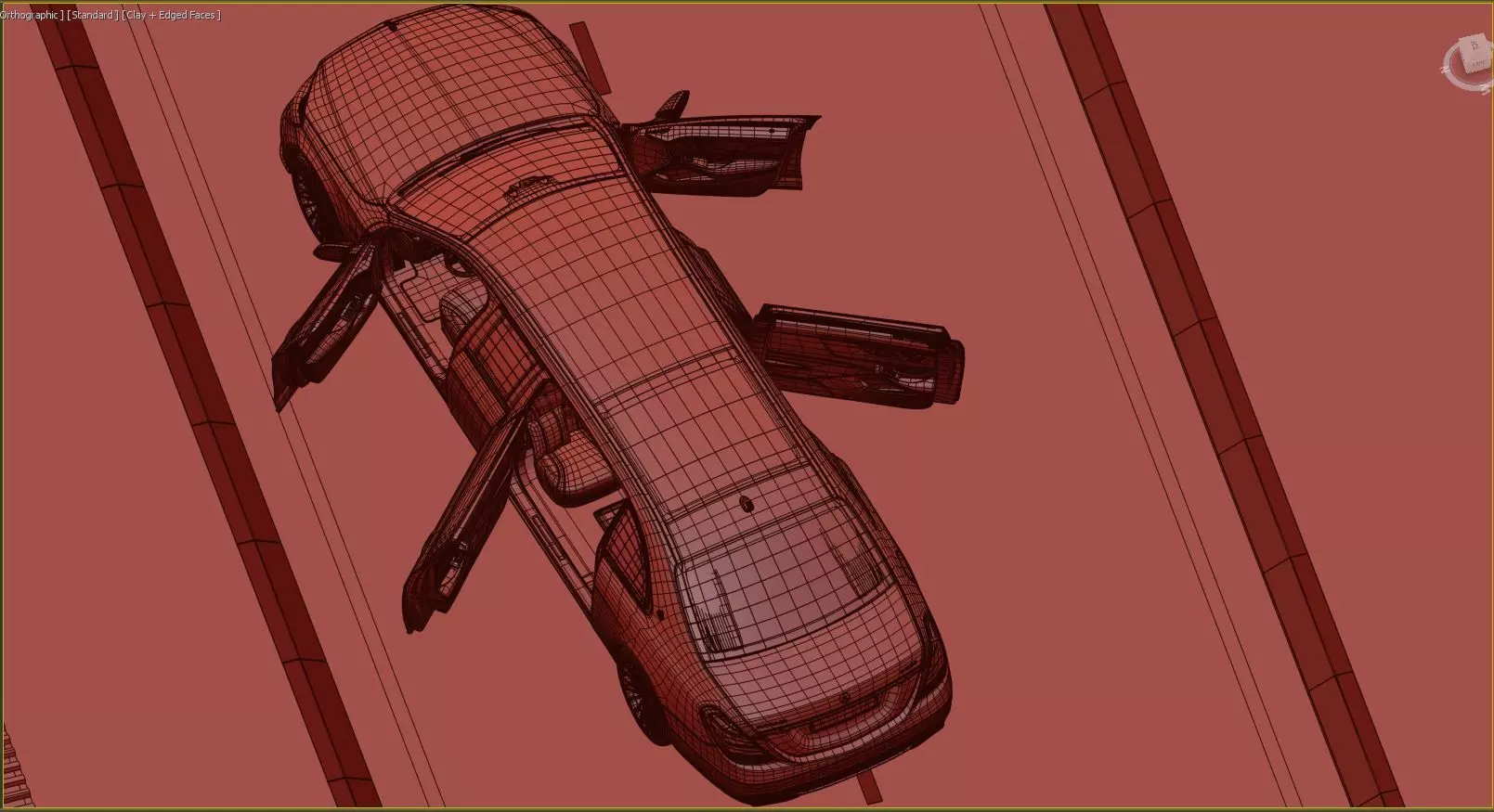 Mercedes Benz S650Pullman Maybach 3D print model_9