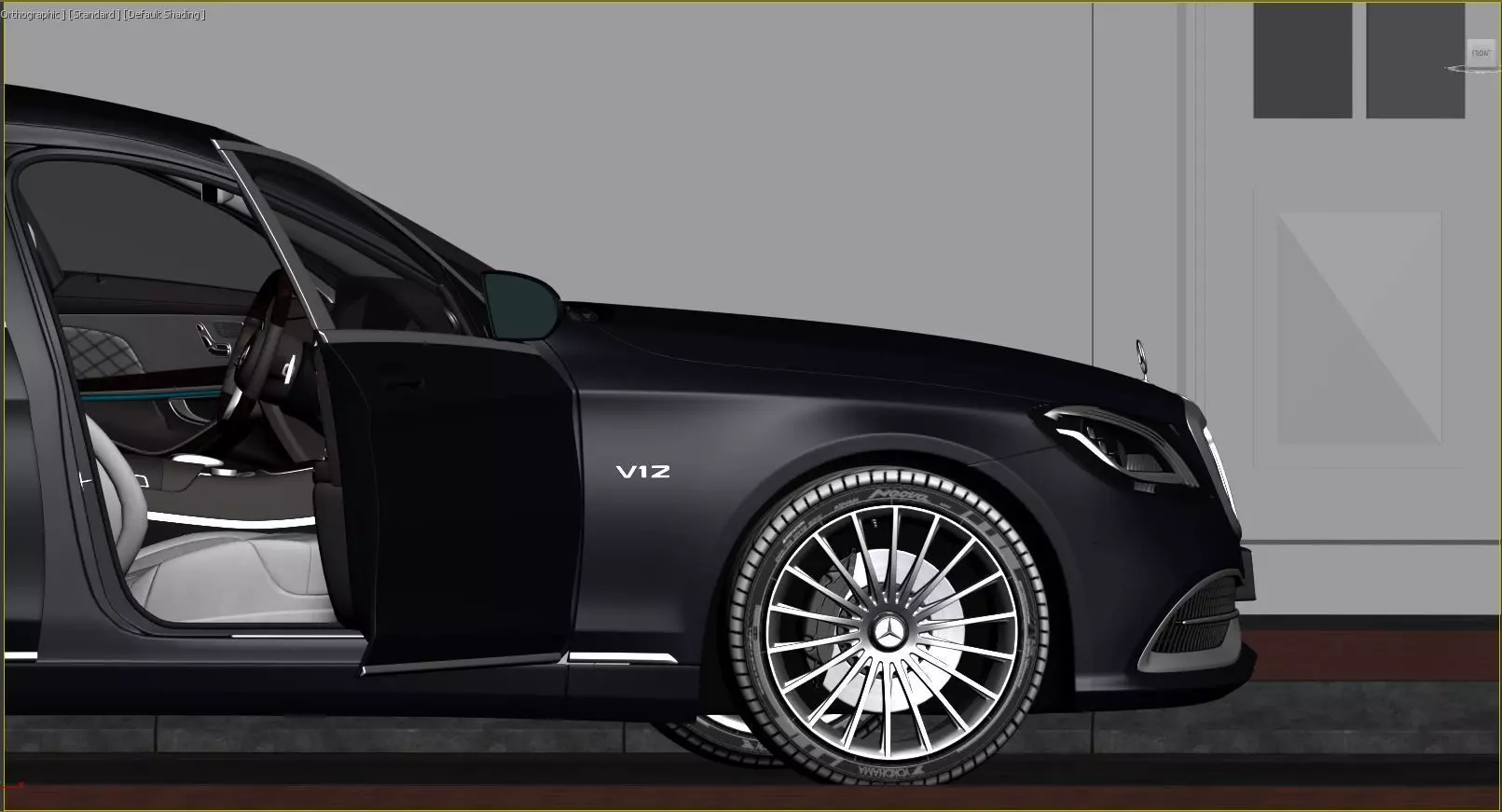 Mercedes Benz S650Pullman Maybach 3D print model_6