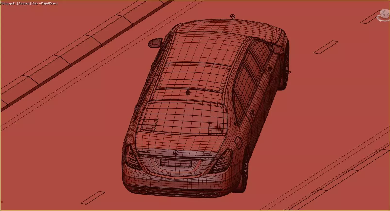 Mercedes Benz S650Pullman Maybach 3D print model_13