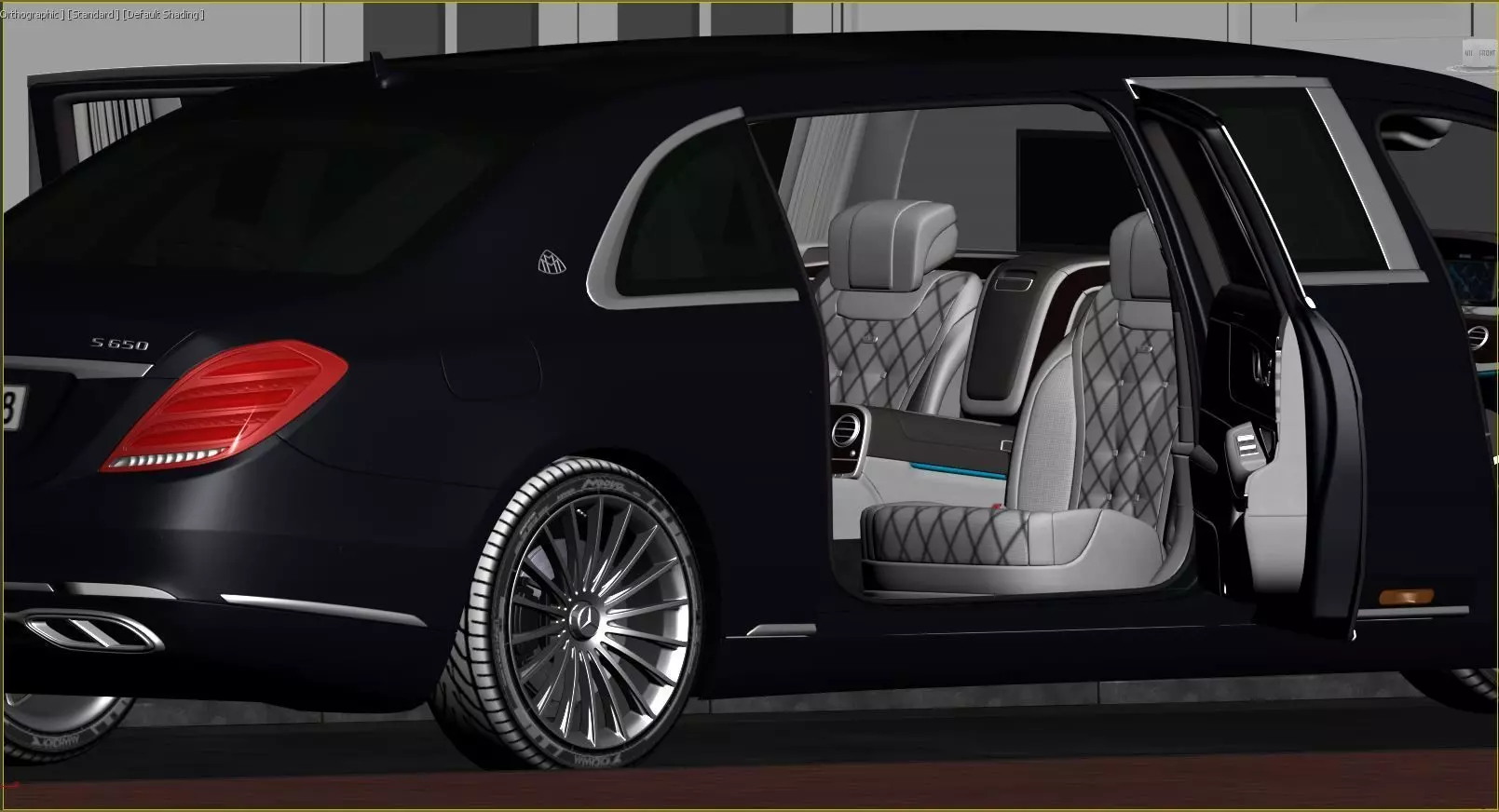 Mercedes Benz S650Pullman Maybach 3D print model_7