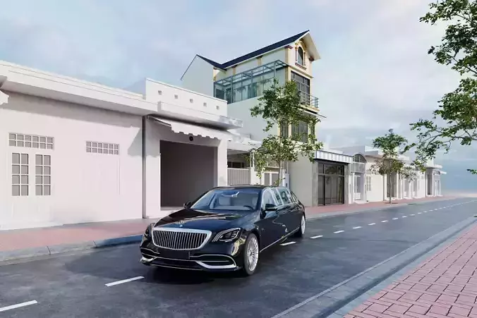 Mercedes Benz S650Pullman Maybach 3D print model