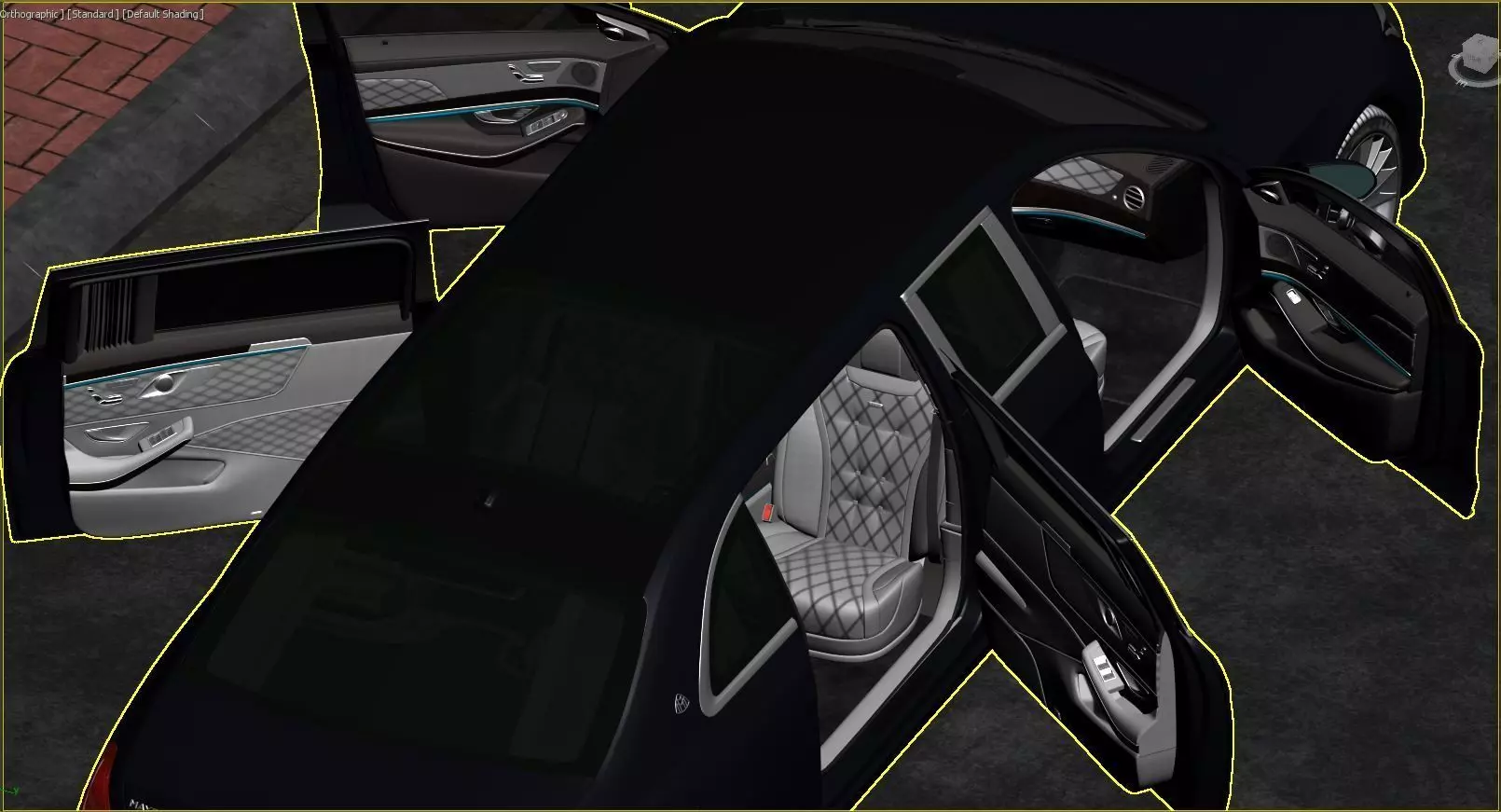 Mercedes Benz S650Pullman Maybach 3D print model_18