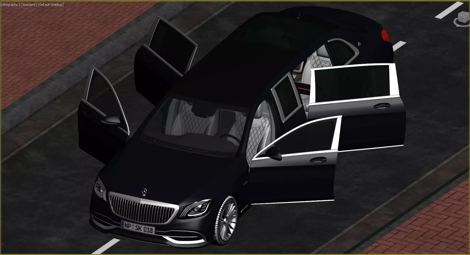 Mercedes Benz S650Pullman Maybach 3D print model_20