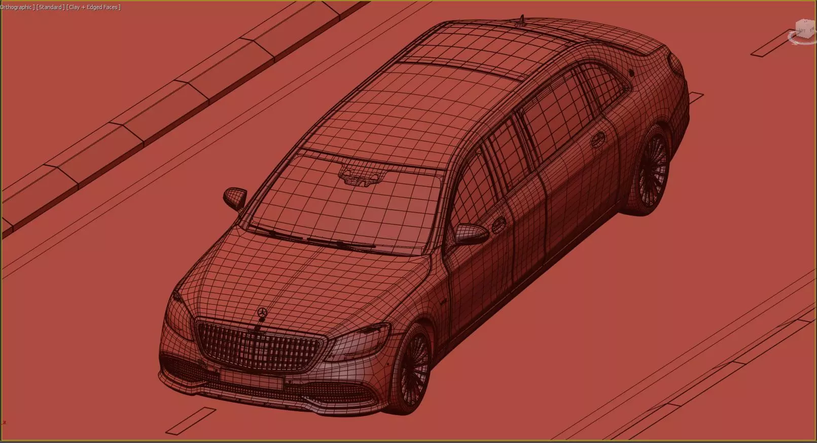 Mercedes Benz S650Pullman Maybach 3D print model_12